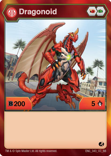 bakugan dragonoid card